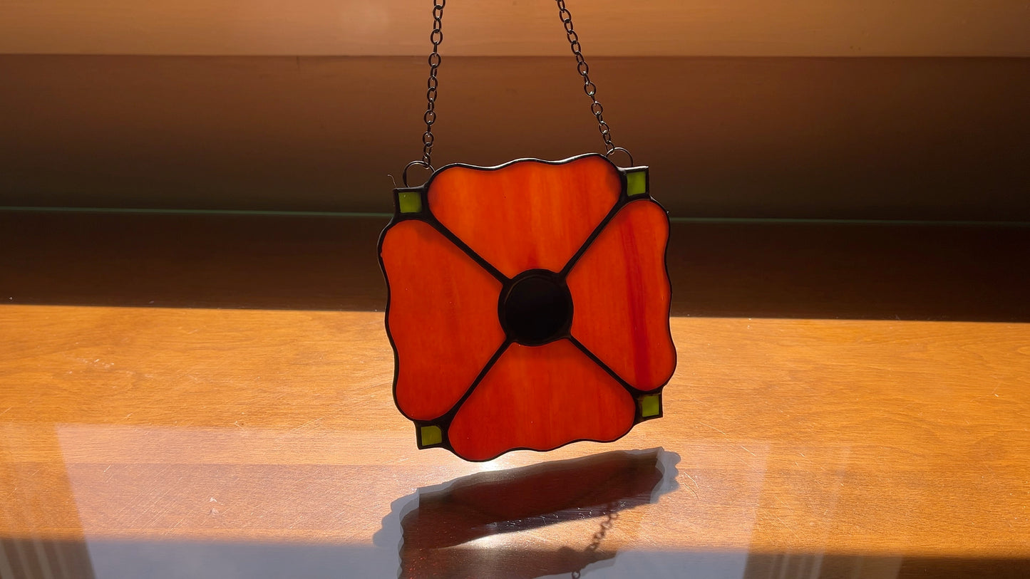 California Poppy Suncatcher (One Left)