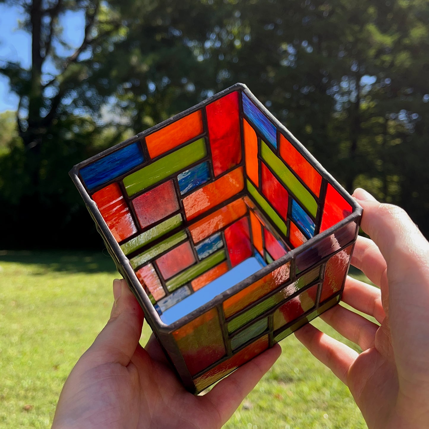 Patchwork Candle Holder