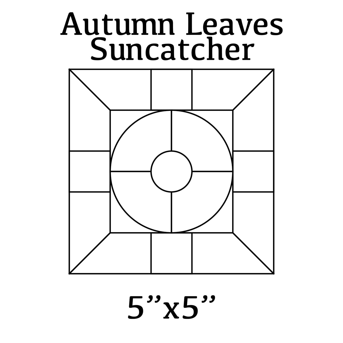 Autumn Leaves Suncatcher Pattern