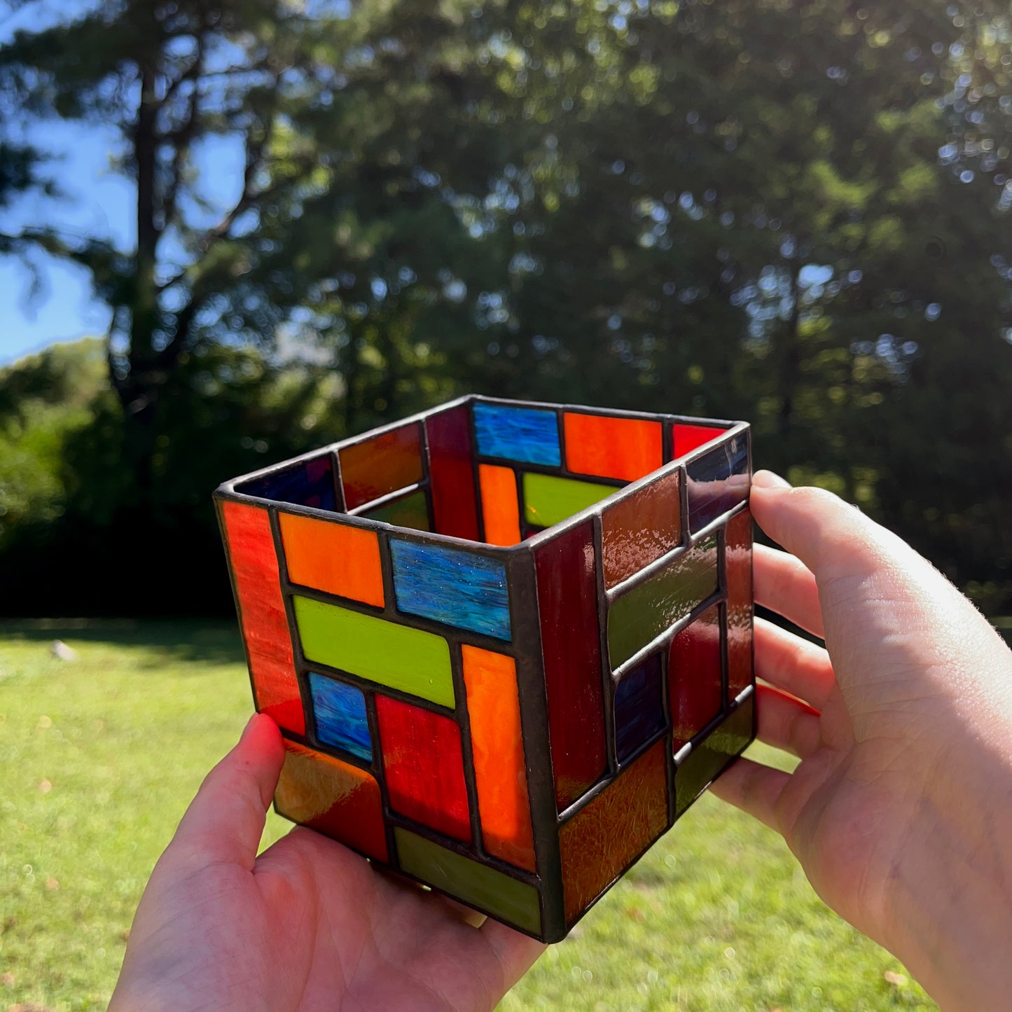 Patchwork Candle Holder